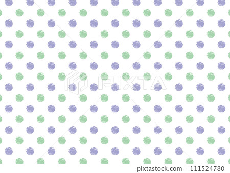Crayon touch polka dot seamless pattern/green/blue 111524780
