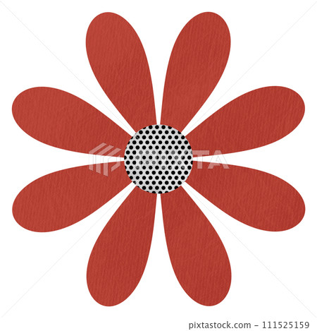 Cute simple red flower 111525159