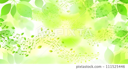 New green leaves landscape background New green leaves landscape background 111525446