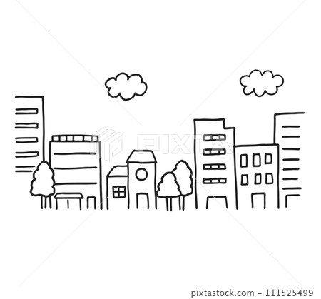 簡單的城市景觀圖 簡單的城市景觀圖 111525499