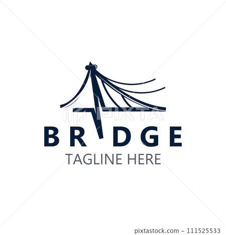 Minimalist Bridge logo suitable for building and construction workers vector Minimalist Bridge logo suitable for building and construction workers vector 111525533