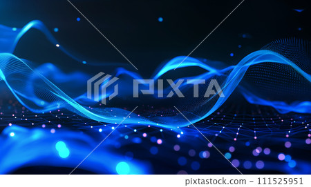 abstract blue rays dynamic curves 111525951