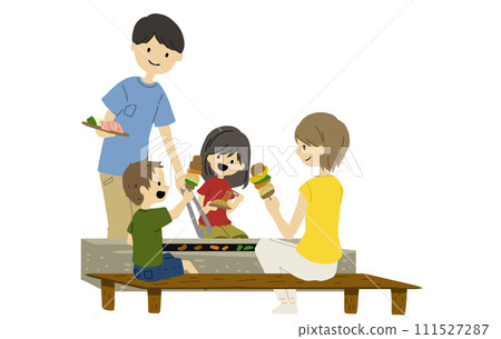 一家人在燒烤 111527287