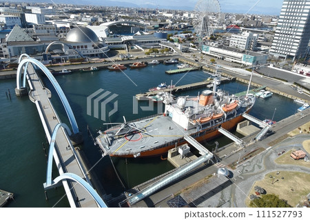 從港灣大廈展望台眺望名古屋港花園碼頭 111527793