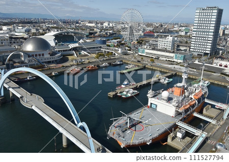 View of Nagoya Port Garden Pier from the Port Building Observation Deck 111527794