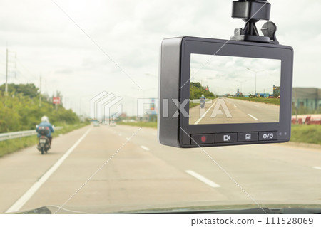 Car CCTV camera video recorder for driving safety on the road 111528069