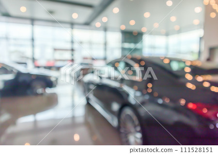new cars in showroom interior blurred abstract background 111528151