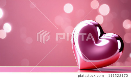 Valentine background with hearts 111528170