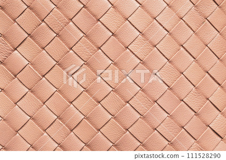 Brown weave leather texture pattern background 111528290