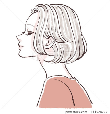 Illustration material of women and girls 111528727