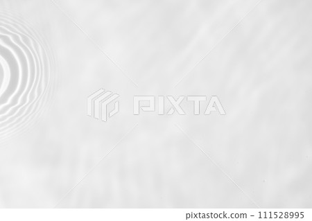 Abstract white transparent water shadow surface texture natural ripple background 111528995