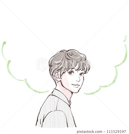 Illustration material of men and boys 111529197