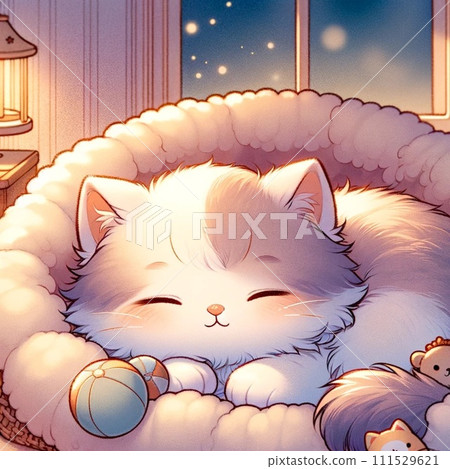 Sleeping kitten 111529621