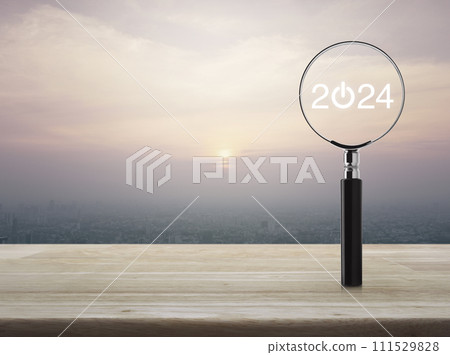 Business happy new year 2024 success concept Business happy new year 2024 success concept 111529828