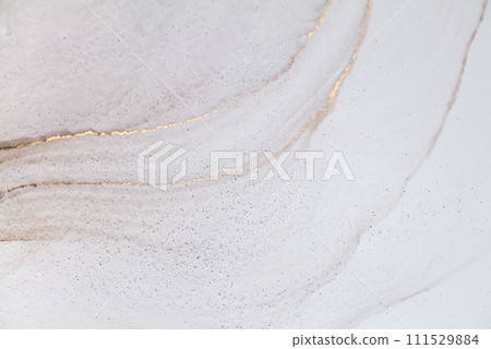 Abstract fluid art painting in alcohol ink, mixture of bronze, silver, metallic and gold paints. Abstract fluid art painting in alcohol ink, mixture of bronze, silver, metallic and gold paints. 111529884