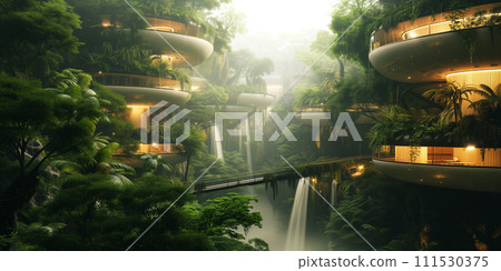 Futuristic city 111530375