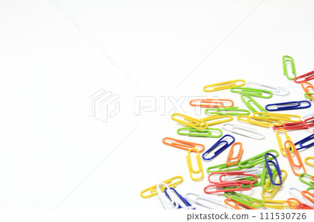 Randomly placed colorful gem clips background material Randomly placed colorful gem clips background material 111530726