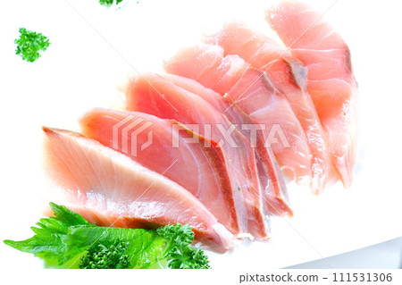 Fatty yellowtail sashimi Fatty yellowtail sashimi 111531306