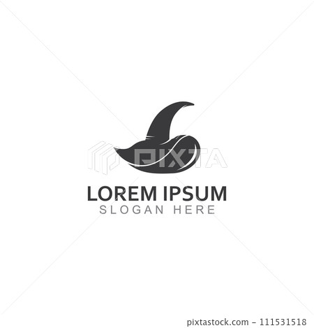 Wizard cap logo .By using vector design concept illustration template. 111531518