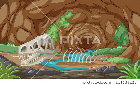 Ancient Dinosaur Remains in Cave 111533123