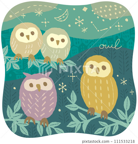 Illustration of an owl Illustration of an owl 111533218