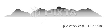 Abstract mountain landscape background with texture. Noise and grain dotwork dynamic aesthetic. Flat vector illustration isolated on white background. Abstract mountain landscape background with texture. Noise and grain dotwork dynamic aesthetic. Flat vector illustration isolated on white background. 111533483