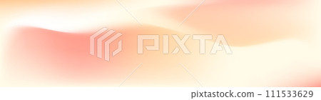 Soft pastel gradient background blending pink, peach, and yellow. Flat vector illustration isolated on white background. 111533629