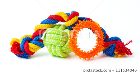 Dog pet toy isolated on white background Dog pet toy isolated on white background 111534040