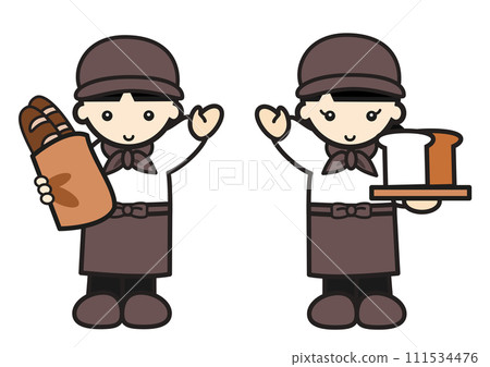 kids in bakery clothes kids in bakery clothes 111534476