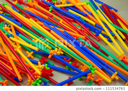 Multi colored details of modern toy 111534763