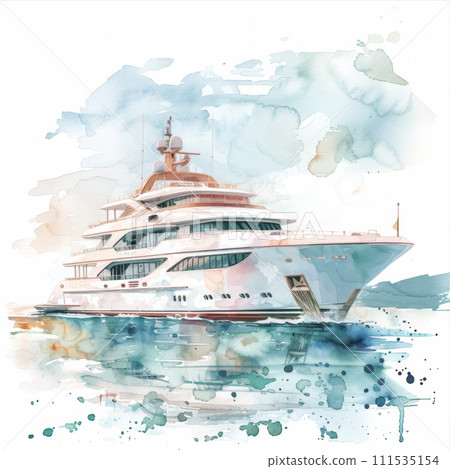 watercolor luxury travel design, illustration, watercolor effect,isolated on white background watercolor luxury travel design, illustration, watercolor effect,isolated on white background 111535154