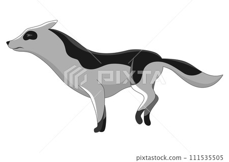 Dog running animation, creature movement. Doggy pose in movement. Character move for games, cartoon or video. Flat vector illustration Dog running animation, creature movement. Doggy pose in movement. Character move for games, cartoon or video. Flat vector illustration 111535505