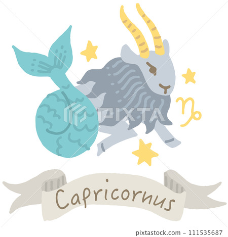 Capricorn English name illustration 111535687