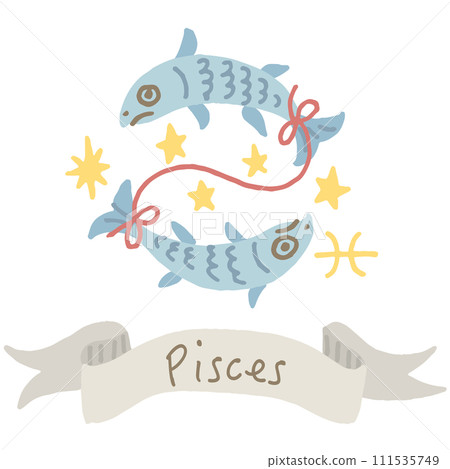 Pisces English name illustration 111535749