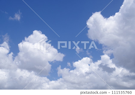 Summer clouds with blue sky and white clouds Cumulus Cotton clouds Majestic cumulus Cumulus 59 111535760