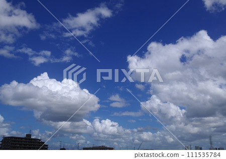 夏天的雲彩藍天白雲積雲棉花雲雄偉積雲61 111535784