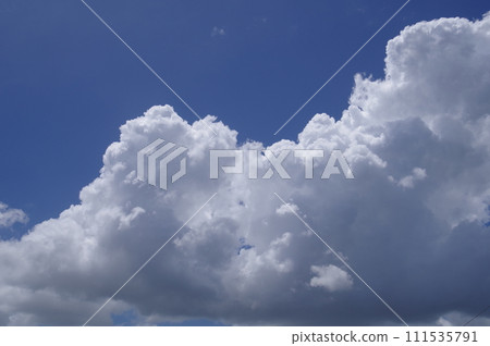 Summer clouds with blue sky and white clouds Cumulus Cotton clouds Majestic cumulus Cumulus 67 111535791