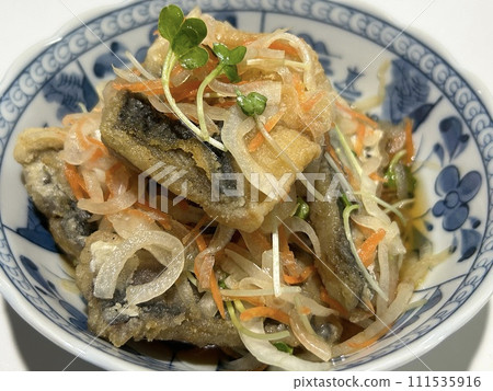 Spanish mackerel pickled in Nanban 111535916