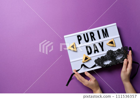 The concept of the holiday Purim, with traditional symbols. The concept of the holiday Purim, with traditional symbols. 111536357