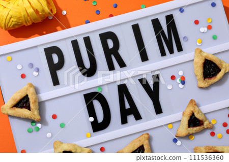 The concept of the holiday Purim, with traditional symbols. The concept of the holiday Purim, with traditional symbols. 111536360