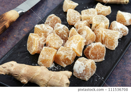 Candied sweets ginger. Candied sweets ginger. 111536708