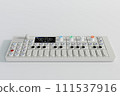 modern synthesizer isolated on white background 111537916