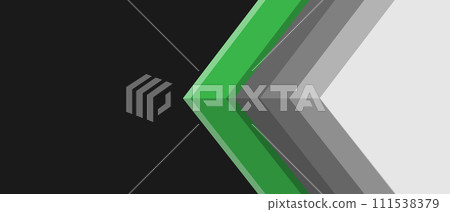Abstract green grey arrow direction geometric  design modern creative background vector 111538379
