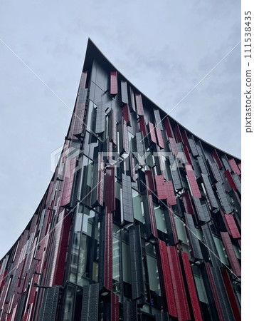 Tirana, Albania - 10 February 2024:: New stadium in Tirana city center 111538435