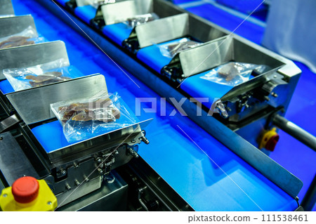 Automatic dried fish meat food production line on conveyor belt equipment machinery in factory Automatic dried fish meat food production line on conveyor belt equipment machinery in factory 111538461