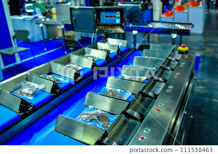 Automatic dried fish meat food production line on conveyor belt equipment machinery in factory Automatic dried fish meat food production line on conveyor belt equipment machinery in factory 111538463