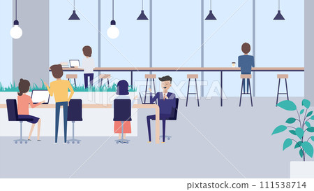 16:9|Background|Japanese people work efficiently in free-address open spaces and co-working spaces 16:9|Background|Japanese people work efficiently in free-address open spaces and co-working spaces 111538714