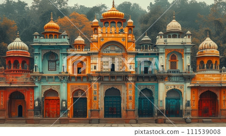 AI-generated content. India monuments heritage sites landmarks and travel destinations compiled in one place. 111539008