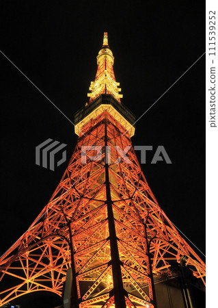 Tokyo Tower Illuminated Tokyo Tower Tokyo Tower Illuminated Tokyo Tower 111539252