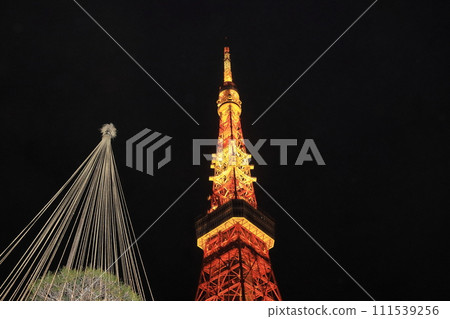 Tokyo Tower Illuminated Tokyo Tower 111539256